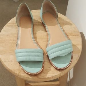 J.Crew Open Toe Flats Size 9